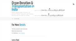 Desktop Screenshot of india-transplant.com
