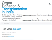 Tablet Screenshot of india-transplant.com